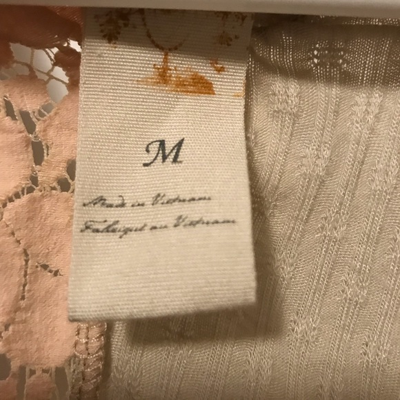 Anthropologie Beige Peach Sleeveless Top Medium - Picture 4 of 8